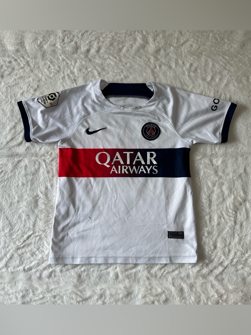 Nike Paris Saint-Germain PSG Kylian Mbappé #7 Soccer Jersey Boys Size 22